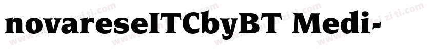 novareseITCbyBT Medi字体转换